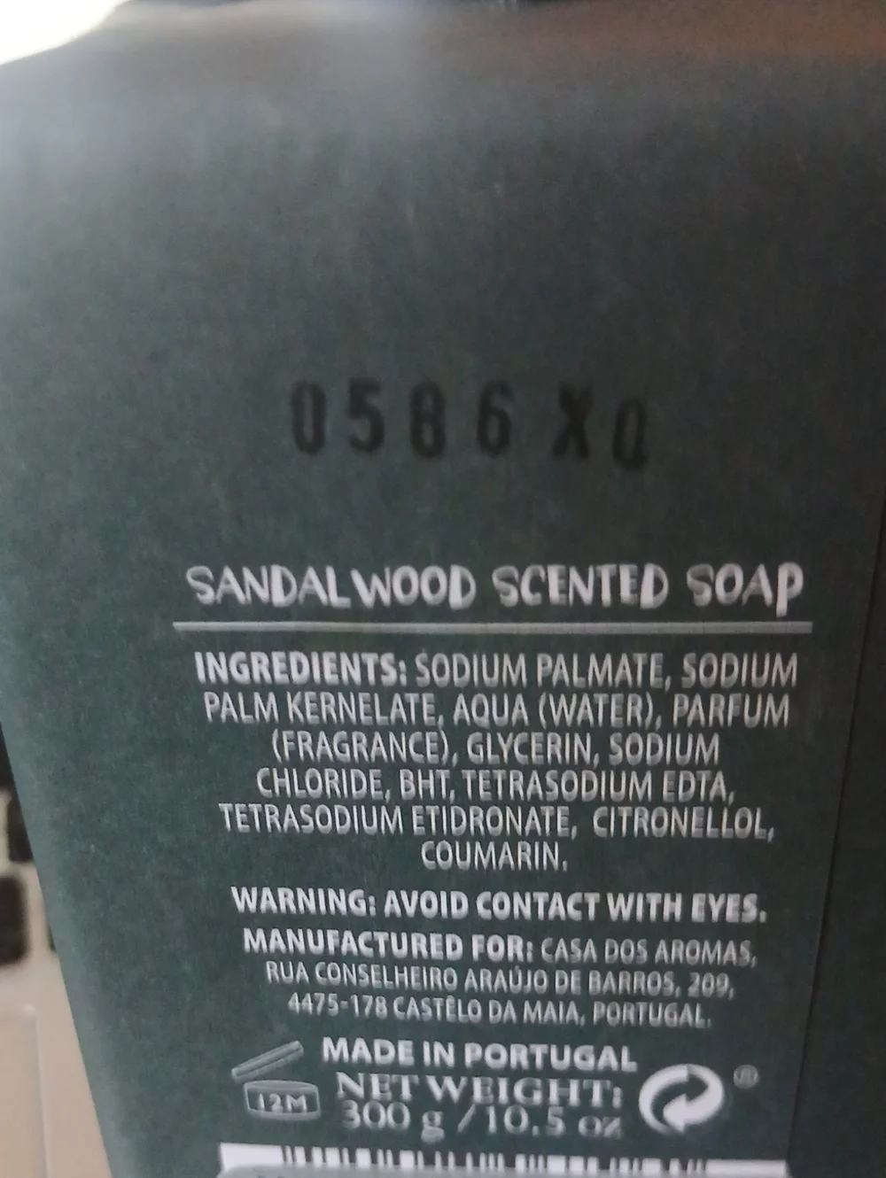 Sandalwood Scented Soap for Men - Dark Green